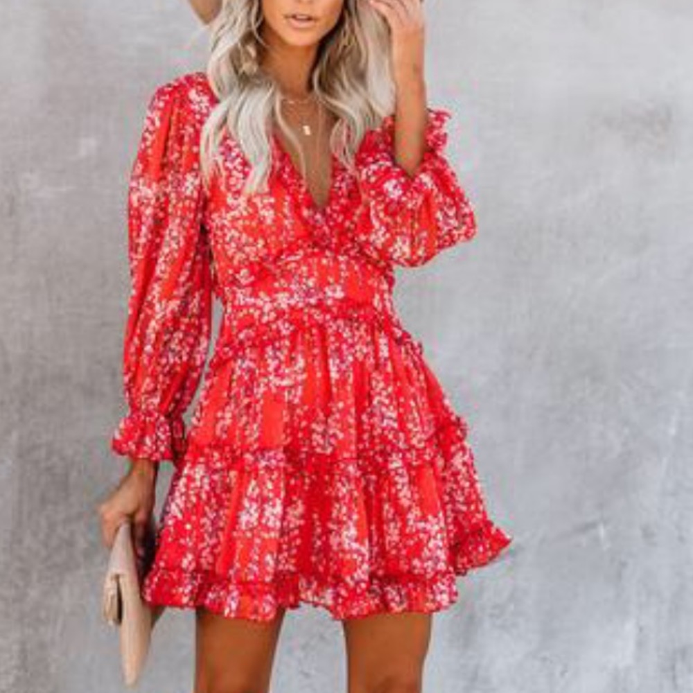 Vici dolls - Shake it up floral ruffle dress!